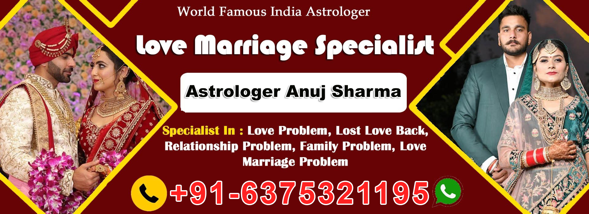  Astrologer Anuj Sharma Ji +91-6375321195